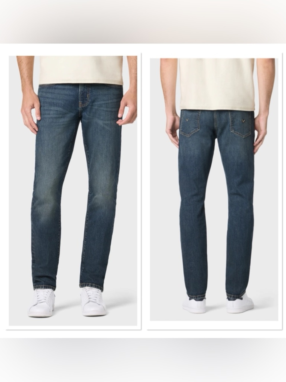 HUDSON Men's Slim Straight "Blake" Jeans - Dark Blue
